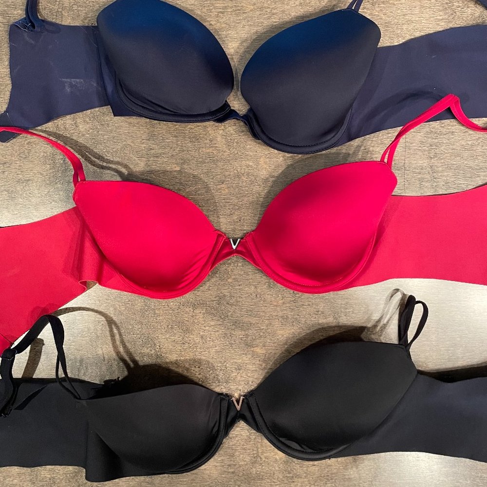SET OF 3 Victoria's Secret Demi-Lined Bras